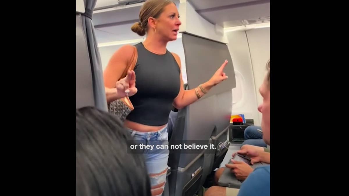 Viral Video Shows Woman Disrupting Flight, Yelling at Passengers About ‘Not Real’ Person